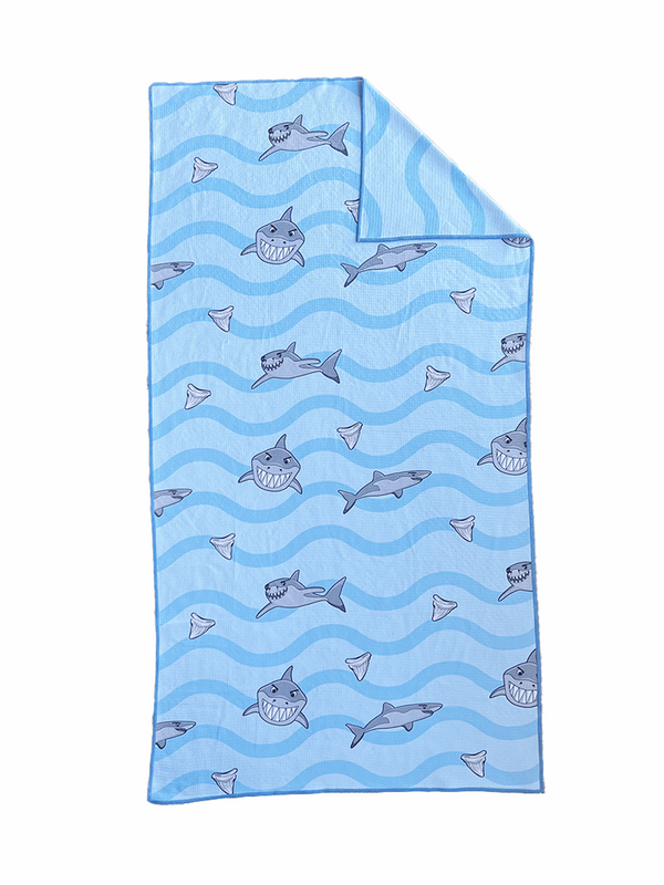 FishFlops® Chomper The Shark Eco Beach Towel