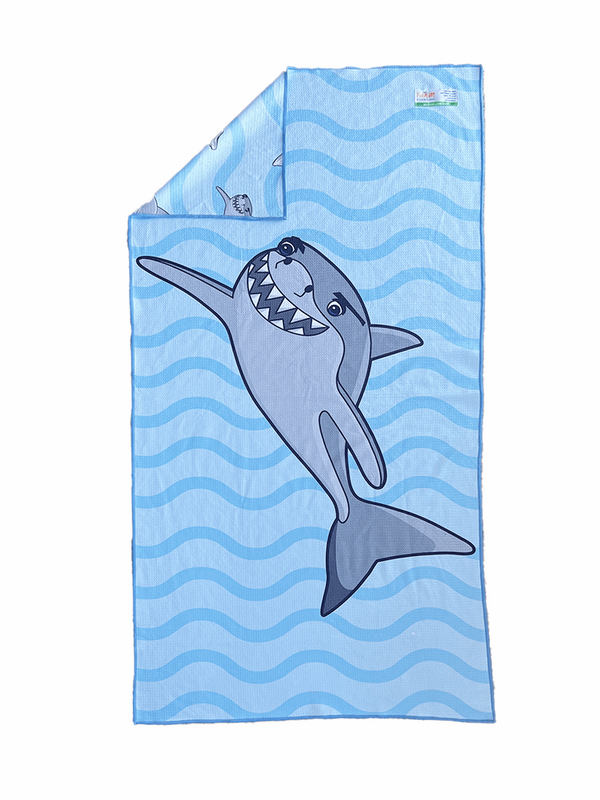 FishFlops® Chomper The Shark Eco Beach Towel