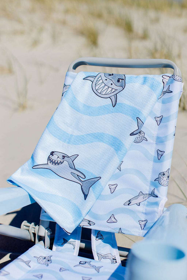FishFlops® Chomper The Shark Eco Beach Towel