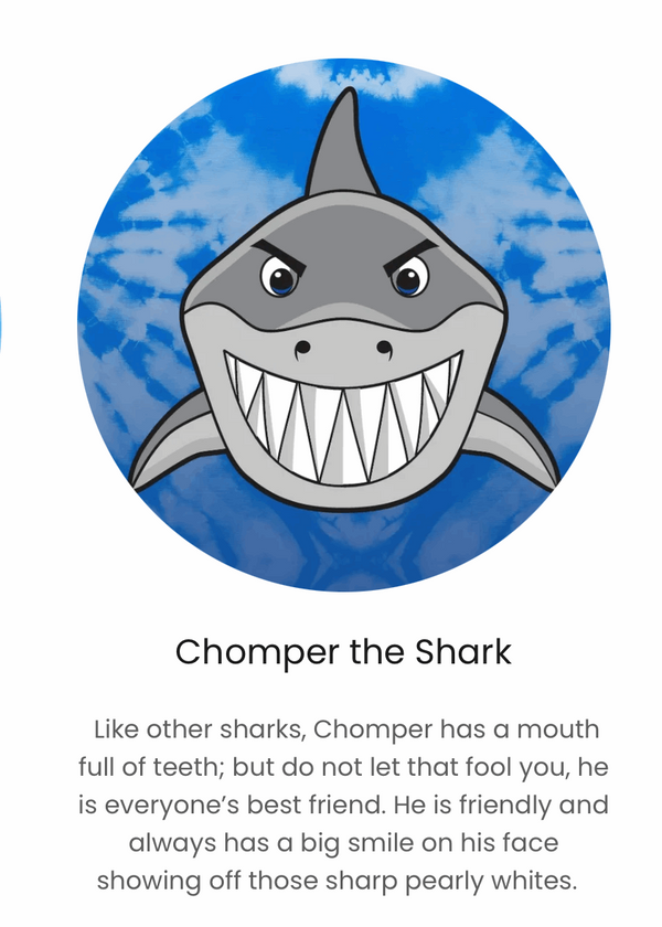 FishFlops® Chomper The Shark Eco Beach Towel