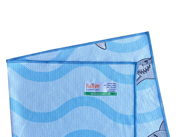 FishFlops® Chomper The Shark Eco Beach Towel