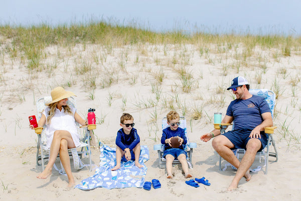 Sandbar 5-reclining Backpack Folding Beach Chairs