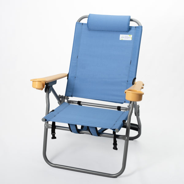 Dune High Backpack Beach Chair in Atlantic Blue