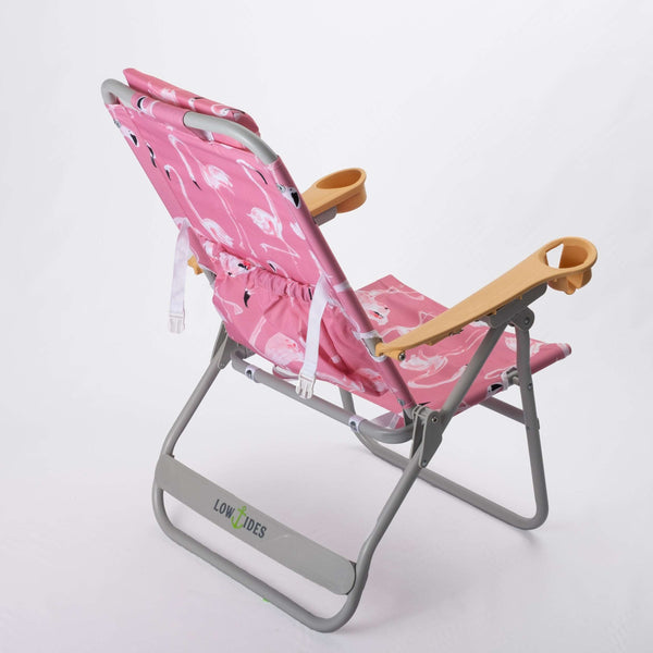 Evelyn Henson Dune High Beach Chair in Flamingo