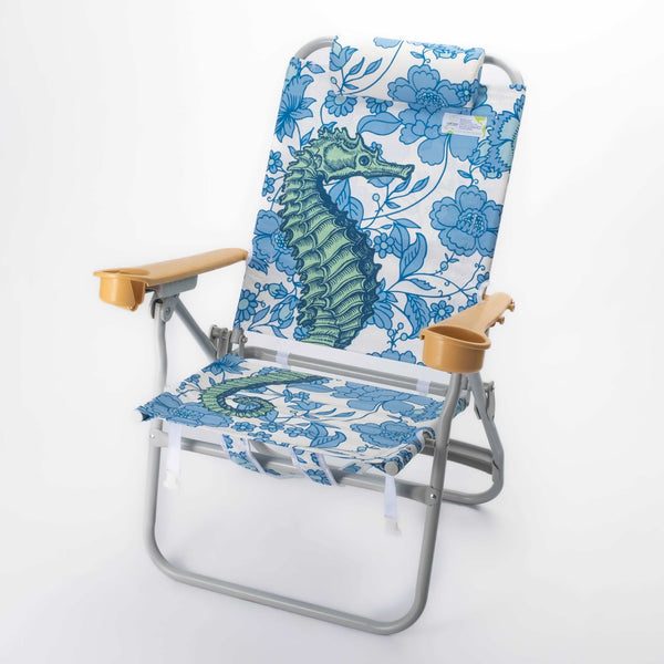 Thomas Paul Dune High Backpack Beach Chair in Seahorse Vineyard