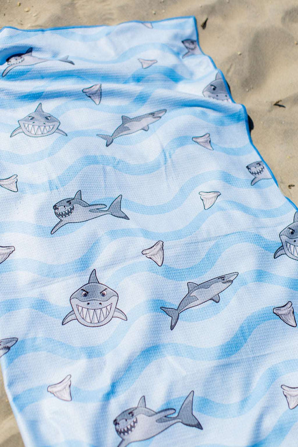 FishFlops® Chomper The Shark Eco Beach Towel