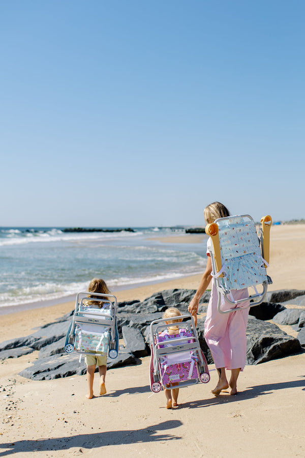 Evelyn Henson Sandbar Low Beach Chair in Sea Island