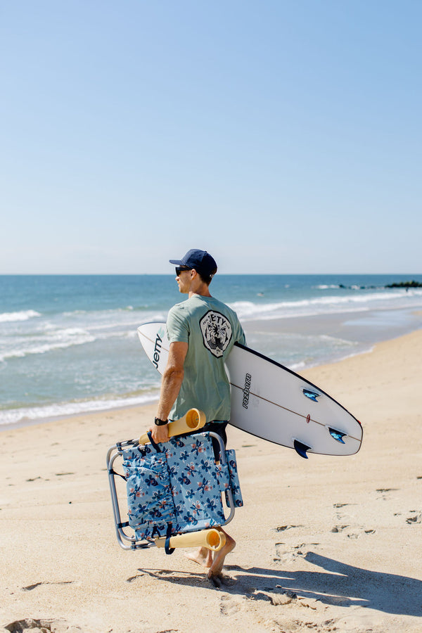 Jetty Sandbar Low Beach Chair in Iris Mint