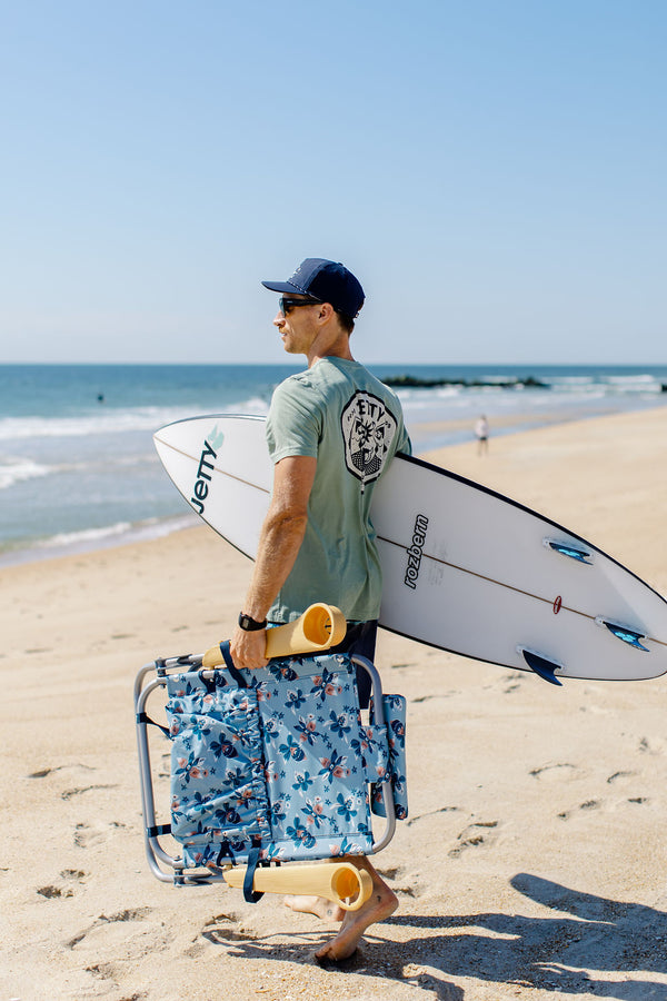 Jetty Sandbar Low Beach Chair in Iris Mint