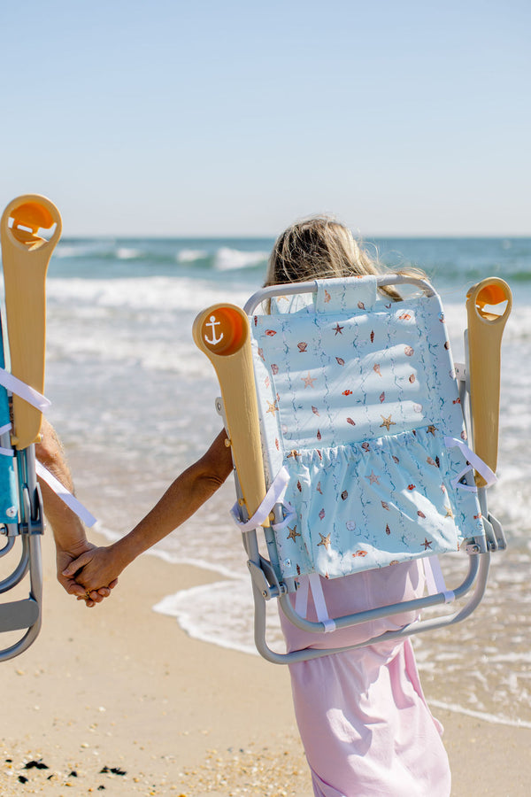 Evelyn Henson Dune High Beach Chair in Sea Island