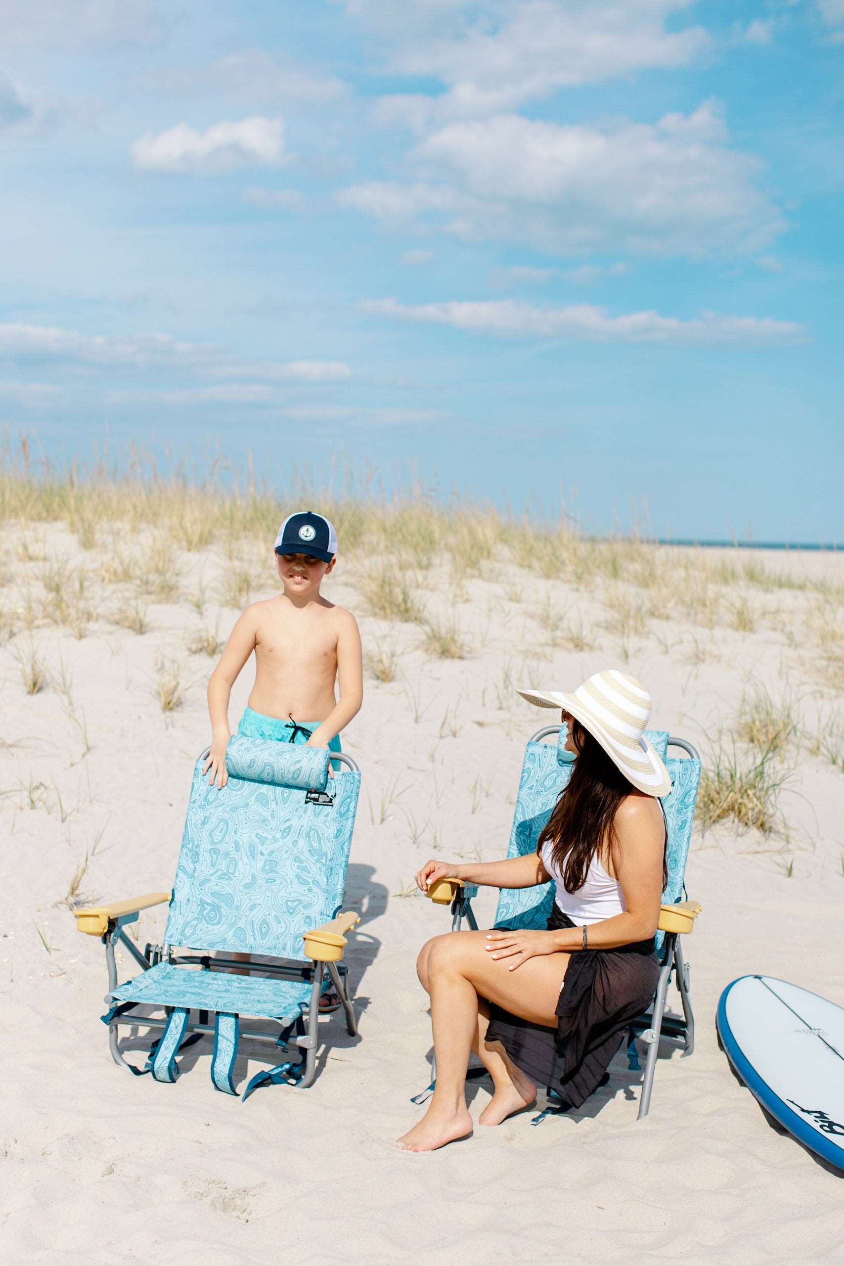 Jetty x LowTides Sandbar Low Beach Chair in Oyster Grounds