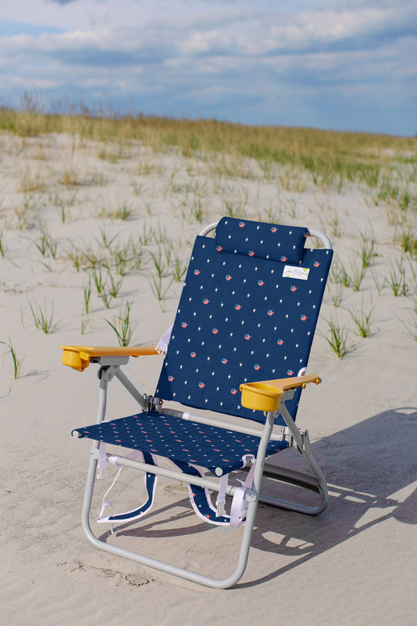Dune High Beach Chair in American Flag